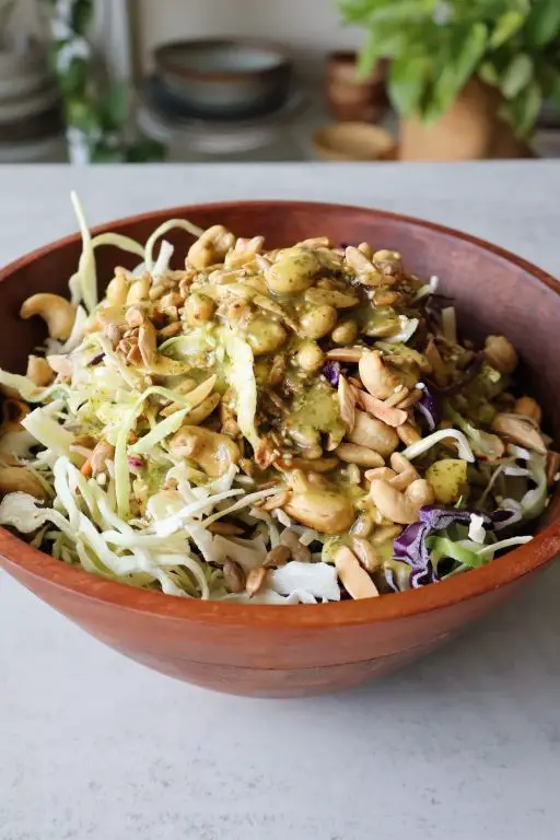 Herbed Cabbage Salad with Mustard Dressing