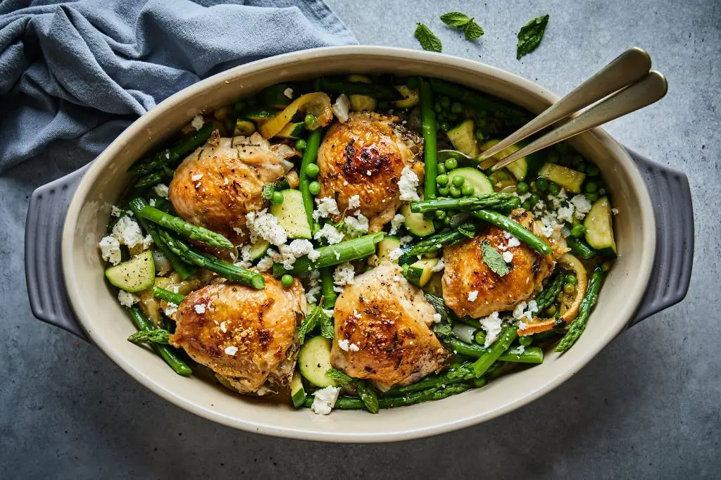 Herbed Chicken Thighs with Vegetables