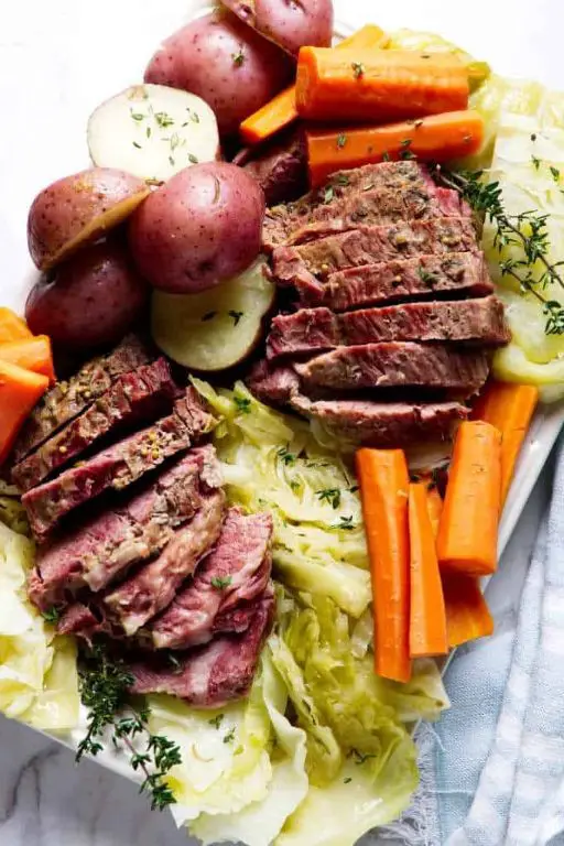 Herbed Instant Pot Corned Beef with Root Vegetables