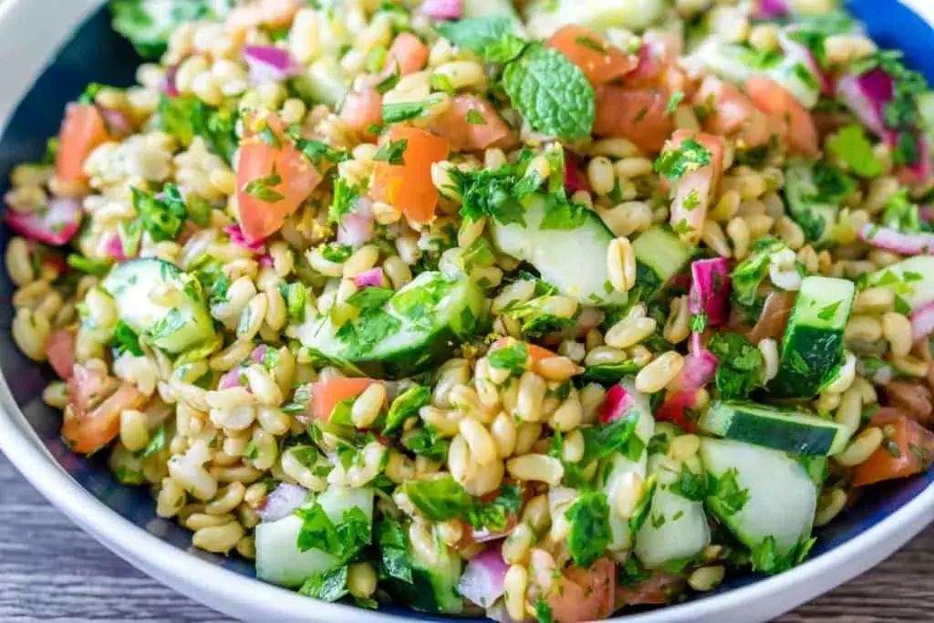 Herbed Kamut Salad with Lemon Dressing