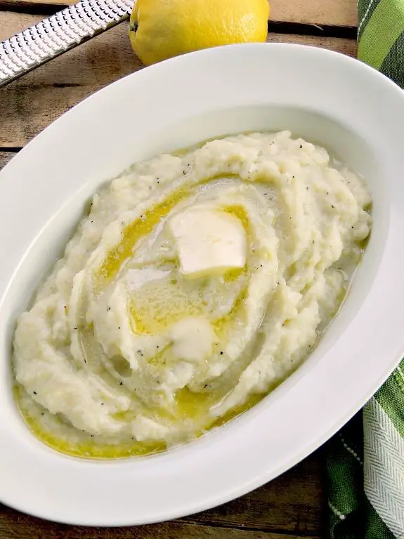 Herbed Lemon Mashed Cauliflower