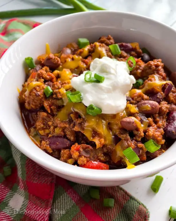 High Protein Beef and Bean Chili