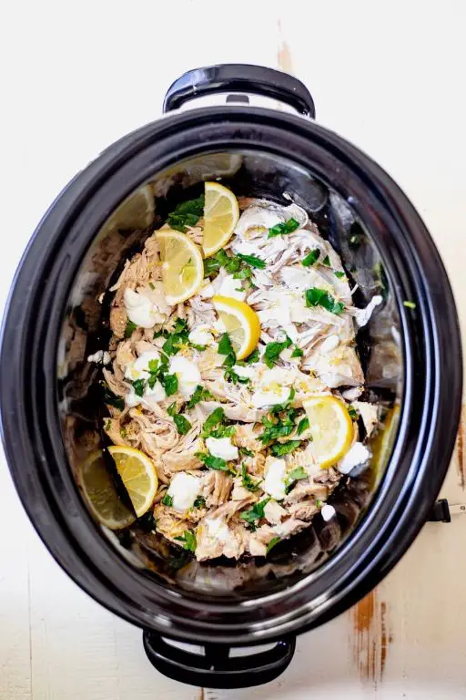 High Protein Crock Pot Greek Chicken Bowls
