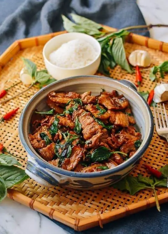 Hmong Pork Belly with Basil