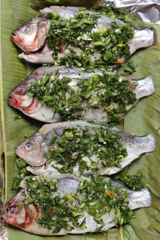 Hmong Steamed Fish with Lemongrass