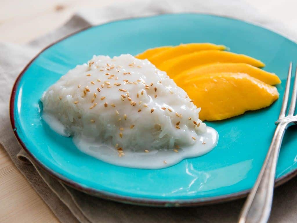 Hmong Sticky Rice with Mango