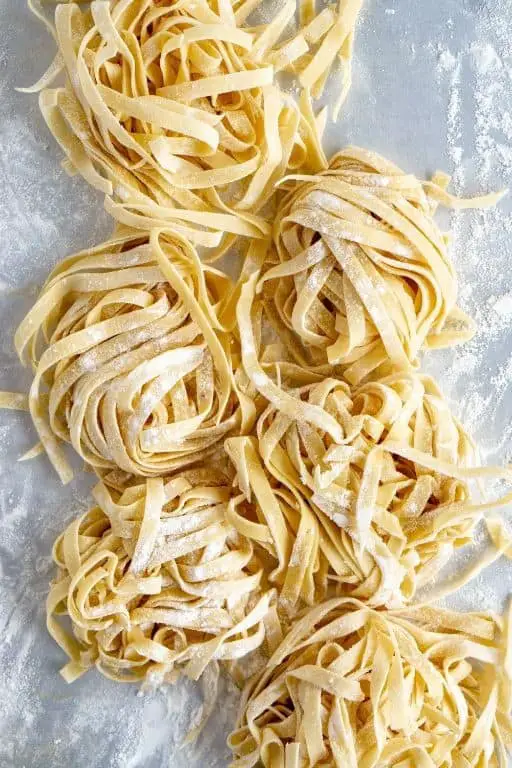 Homemade Fettuccine Alfredo with Kitchen Aid