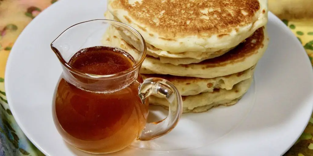 Homemade Pancakes with Syrup