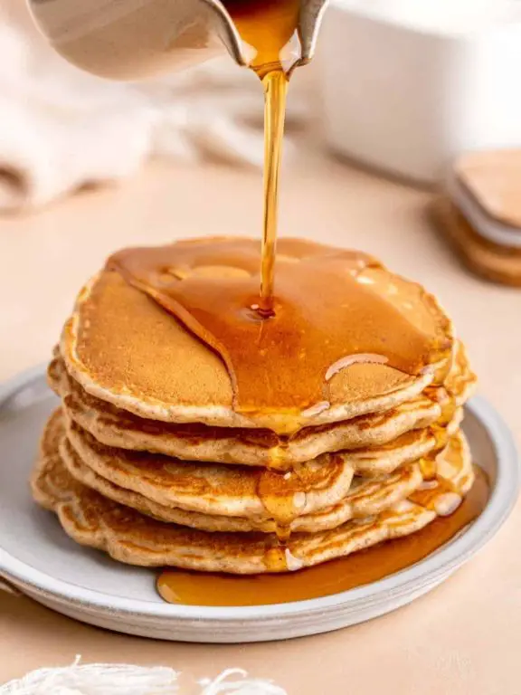 Honey Drizzled Pancakes