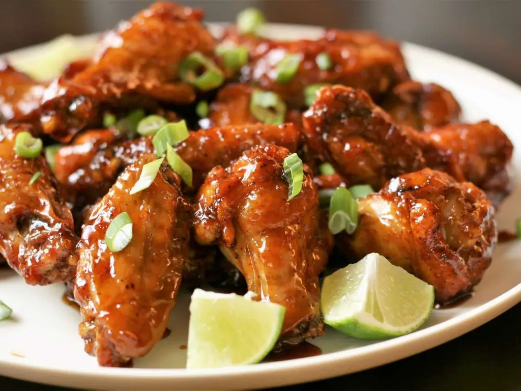 Honey Garlic Air Fryer Chicken Wings