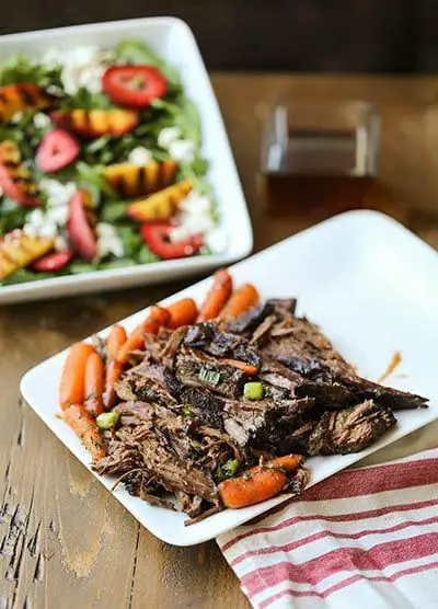 Honey Garlic Beef Roast with Carrots