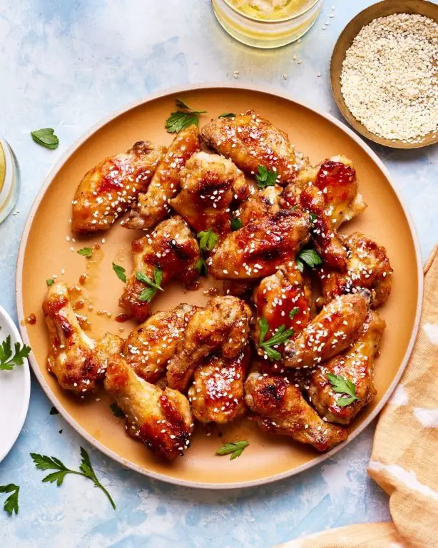 Honey Garlic Glazed Chicken Wings