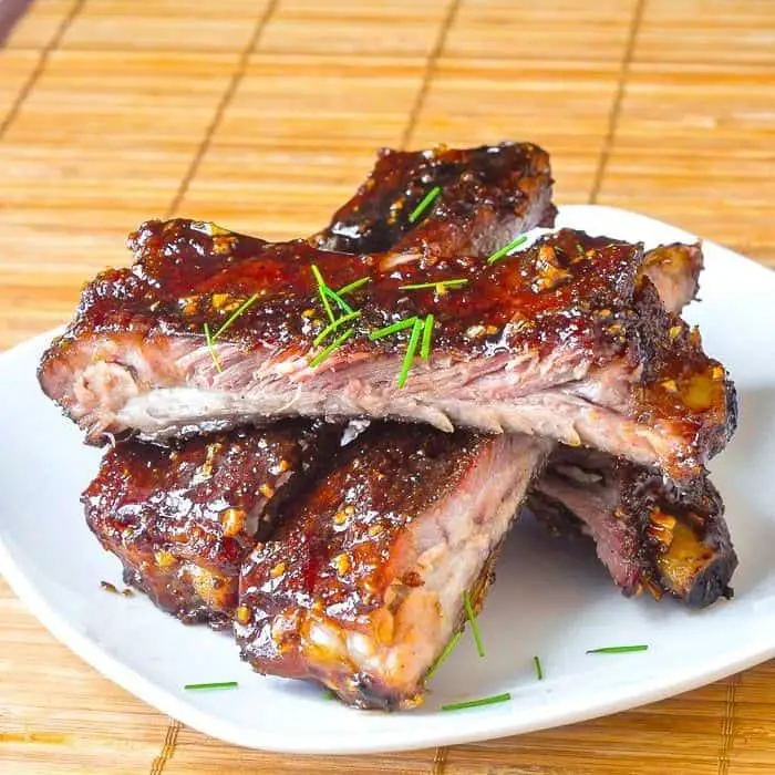 Honey Garlic Glazed Pork BBQ Ribs