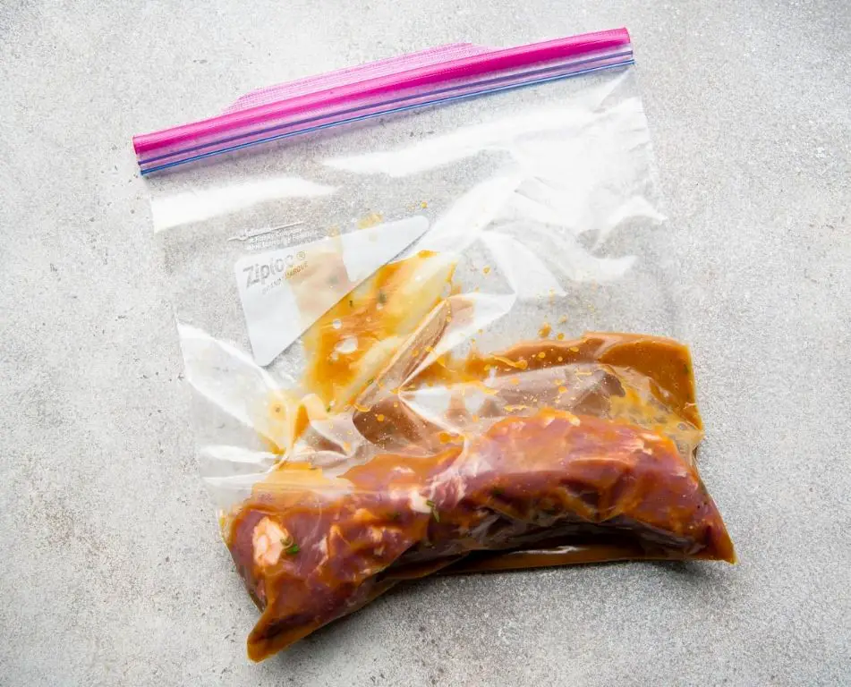 Honey Garlic Pork Ziplock Steamer Bag