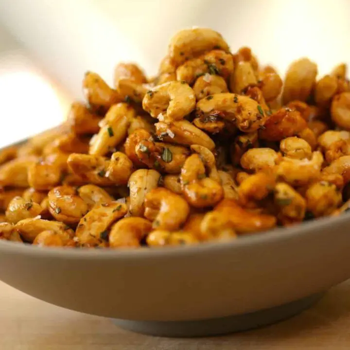 Honey Glazed Choy Sum with Cashews