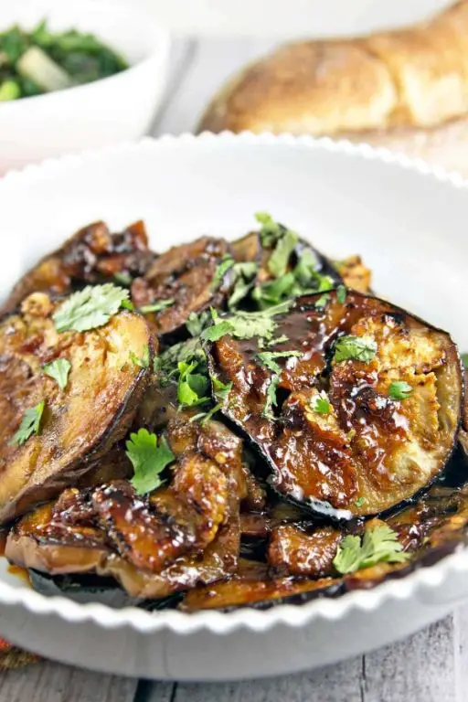 Honey Glazed Sauteed Eggplant