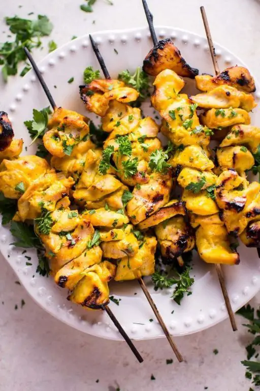 Honey Mustard Chicken Skewers