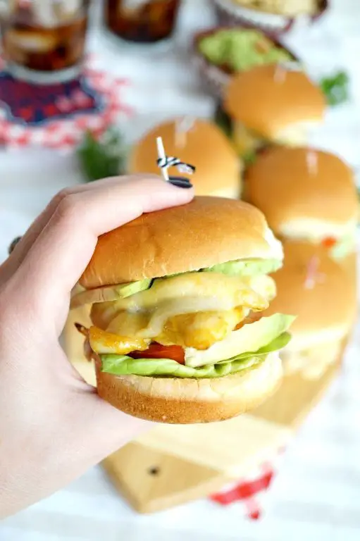 Honey Mustard Chicken Sliders with Crispy Onions