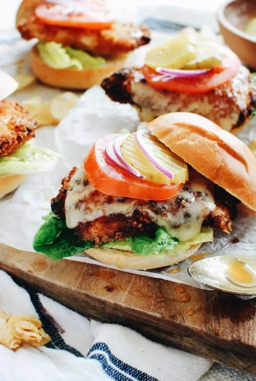 Honey Mustard Glazed Chicken Thigh Sandwich