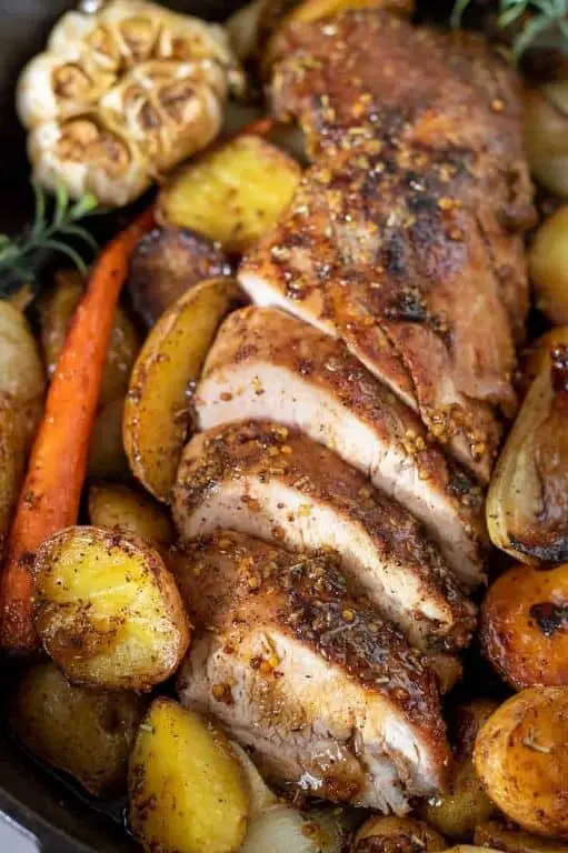 Honey Mustard Roasted Pork Tenderloin
