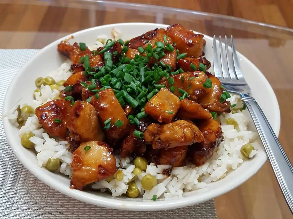 Honey Soy Glazed Chicken and Rice