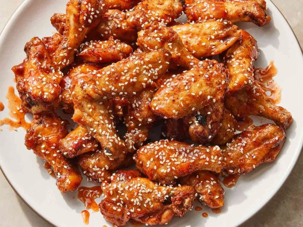 Honey Sriracha Baked Chicken Wings