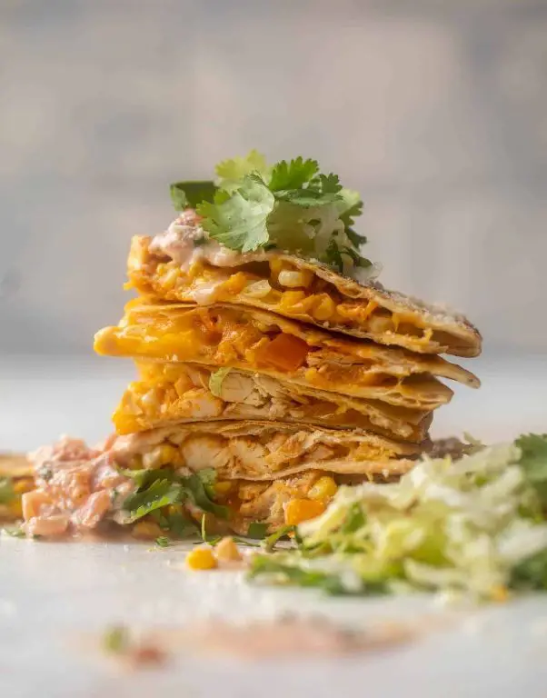 Hot Honey Chicken Quesadillas