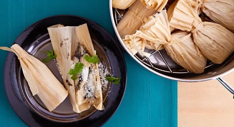 Huitlacoche and Sweet Corn Tamales