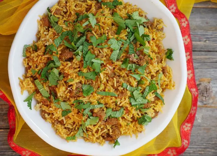 Indian Beef Keema Pulao