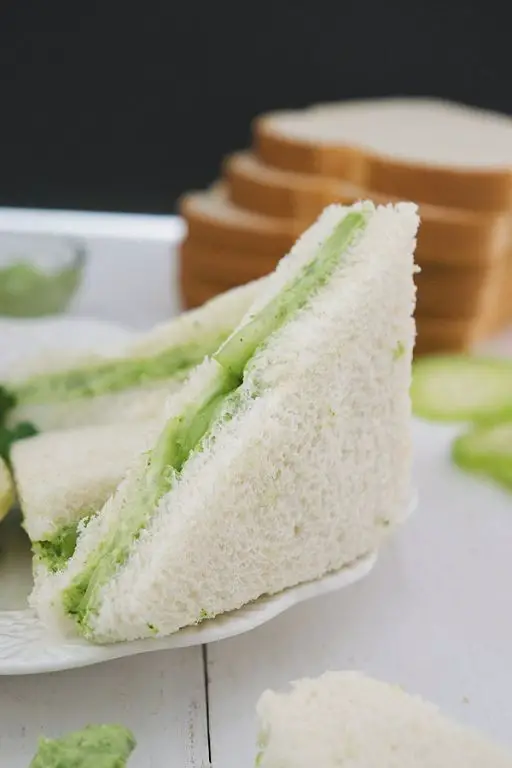 Indian Style Cucumber Sandwich