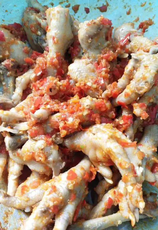 Indonesian Sambal Chicken Feet