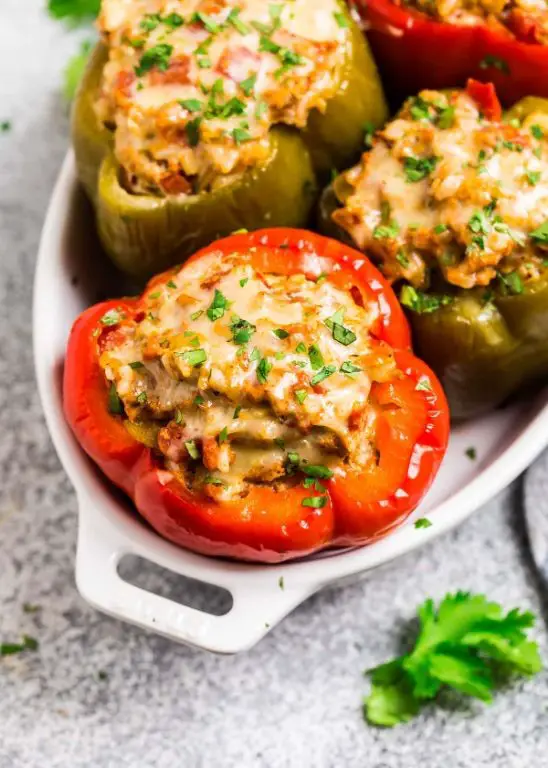 Instant Pot Air Fryer Stuffed Bell Peppers