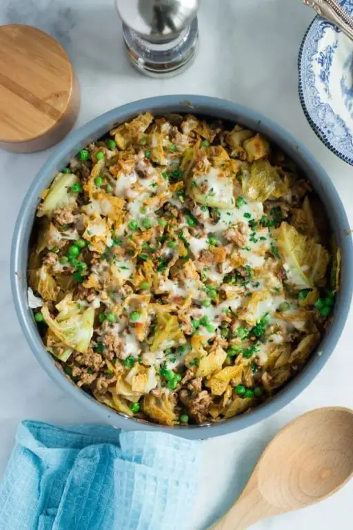 Instant Pot Cabbage and Ground Turkey Skillet