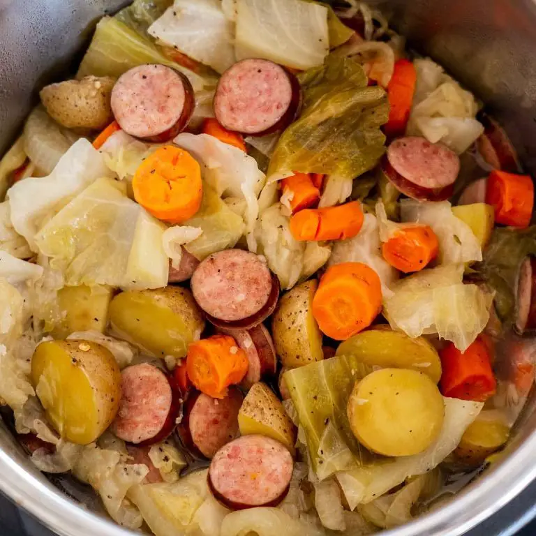 Instant Pot Cabbage and Kielbasa