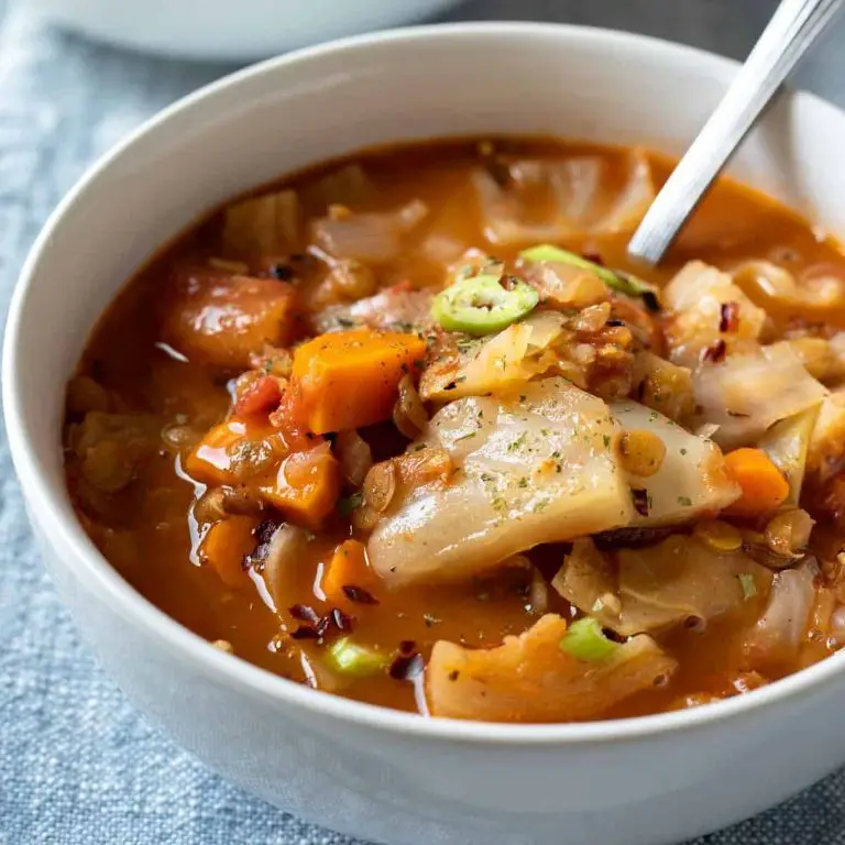 Instant Pot Cabbage and Lentil Soup