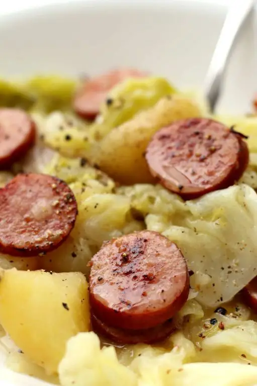 Instant Pot Cabbage and Sausage Skillet