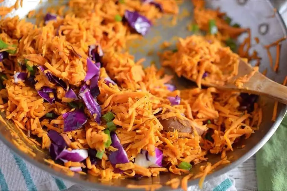 Instant Pot Cabbage and Sweet Potato Hash