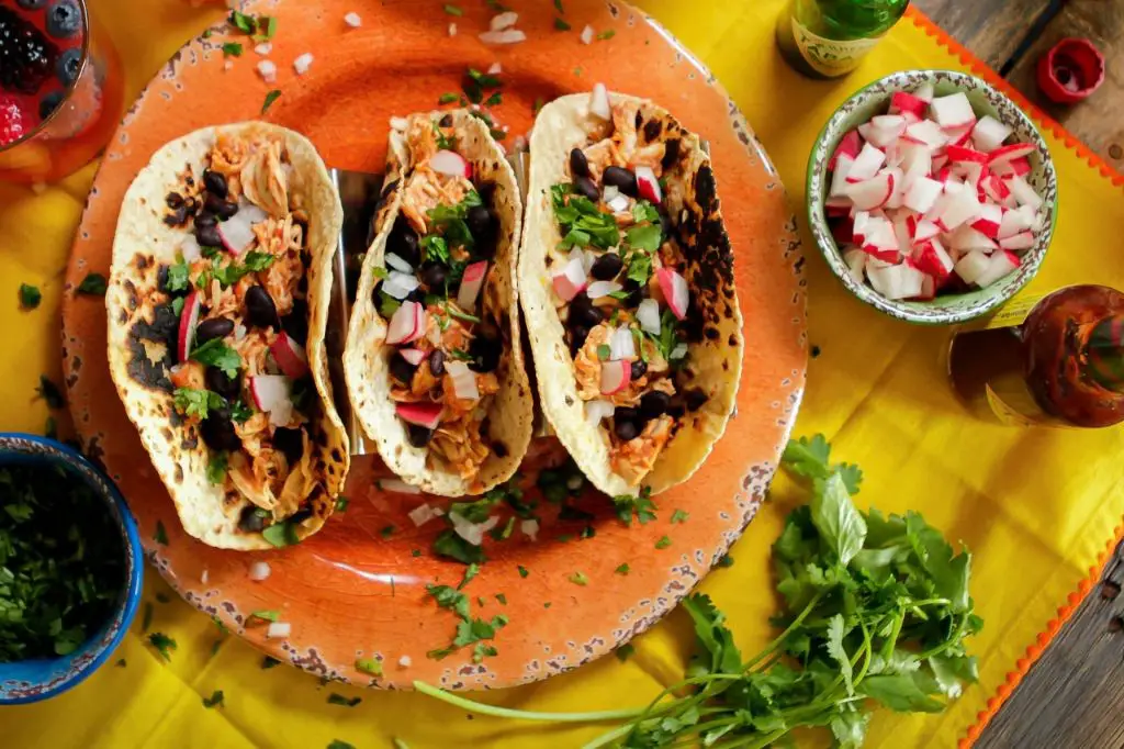 Instant Pot Chicken and Black Bean Tacos