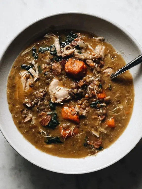 Instant Pot Chicken and Lentil Stew