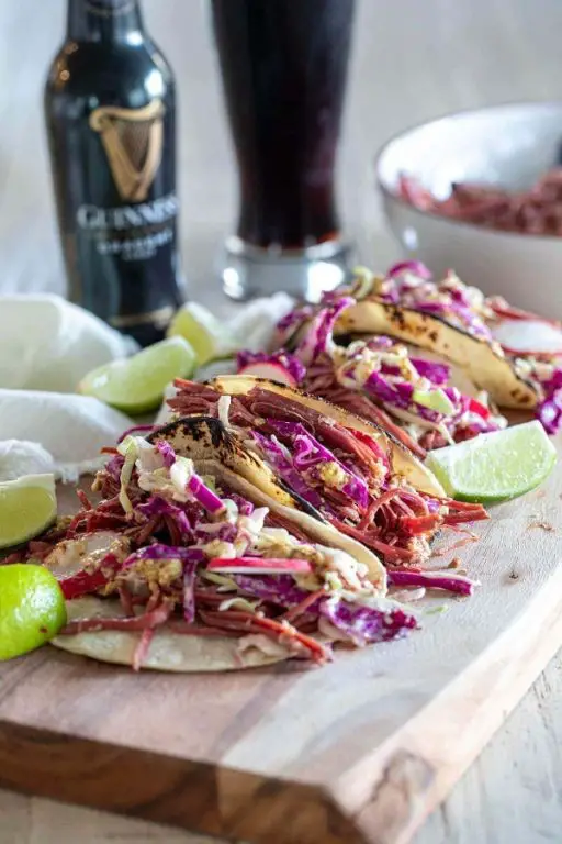Instant Pot Corned Beef Tacos with Slaw