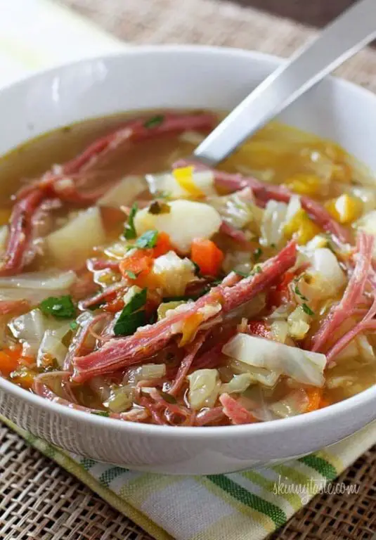 Instant Pot Corned Beef and Sauerkraut Soup