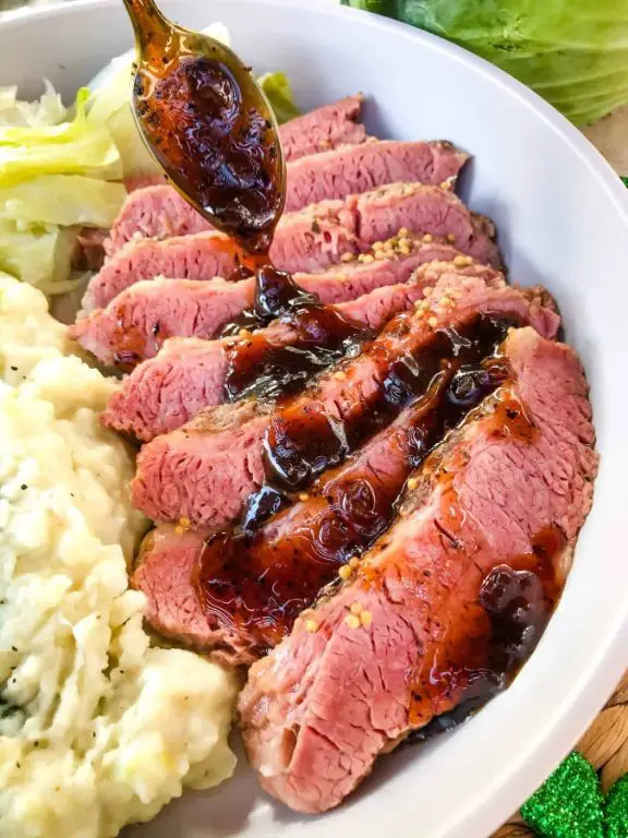 Instant Pot Corned Beef with Guinness Glaze