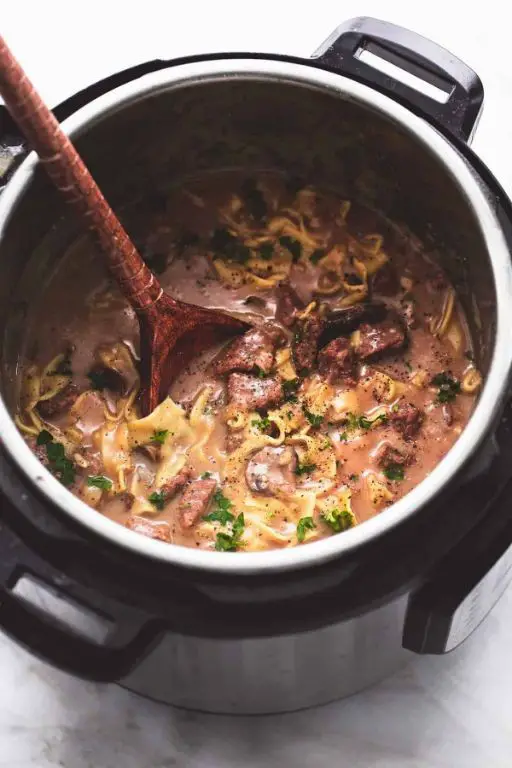 Instant Pot Diabetic-Friendly Beef Stroganoff