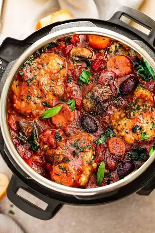 Instant Pot Keto Chicken Cacciatore
