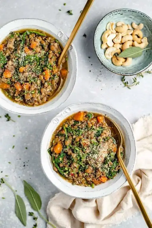 Instant Pot Lentil and Quinoa Bowls