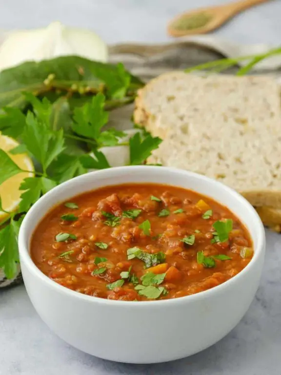 Instant Pot Lentil and Tomato Soup