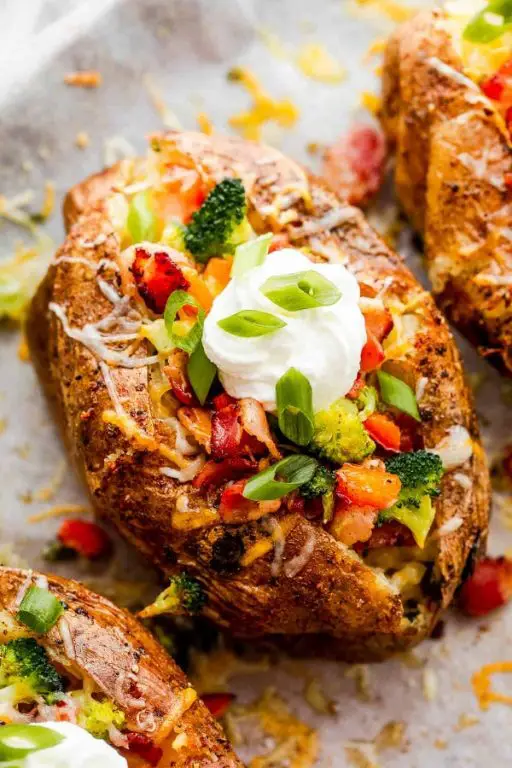 Instant Pot Loaded Baked Potatoes