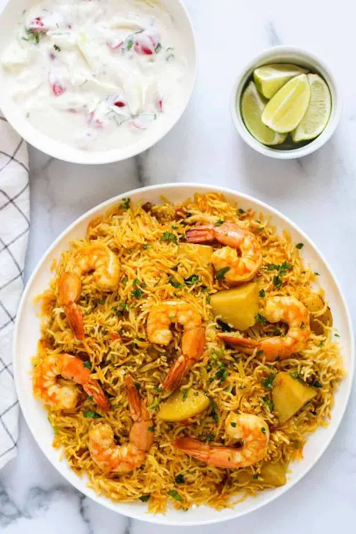Instant Pot Shrimp Biryani