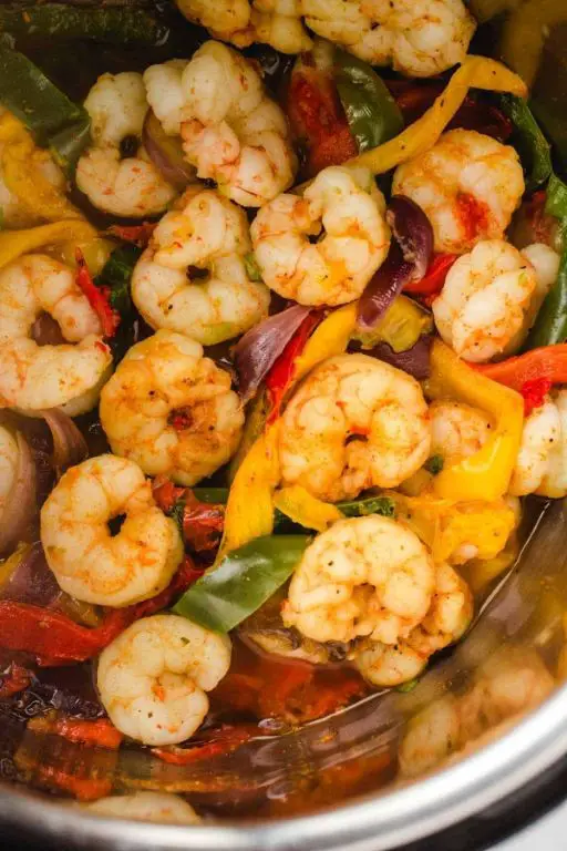 Instant Pot Shrimp Fajitas