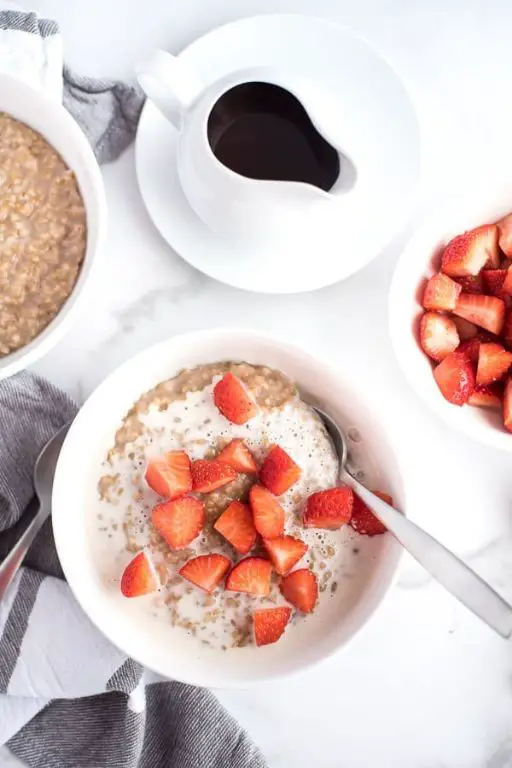 Instant Pot Strawberry Shortcake Oatmeal